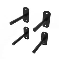 010Fitness Wall Mount Weight Plate Storage Rack 1 Inch (25mm) Plate Holder - 4 Pack