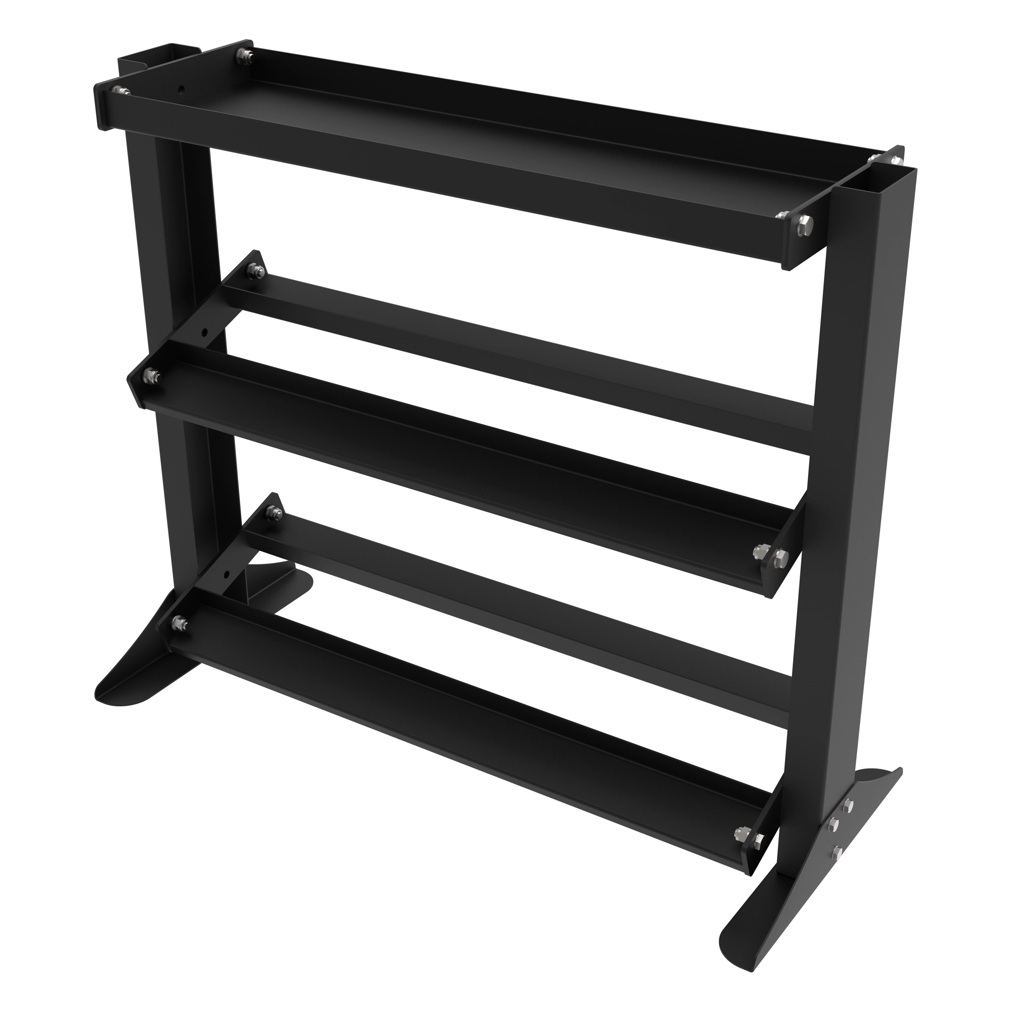 010Fitness 3 Tier Kettlebell Dumbbell Weight Rack Storage Stand - Image 3