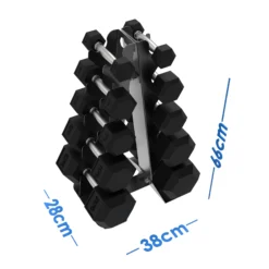 Alternative view of 010Fitness Space-Saving A-Frame Dumbbell Rack for Home & Gym Storage