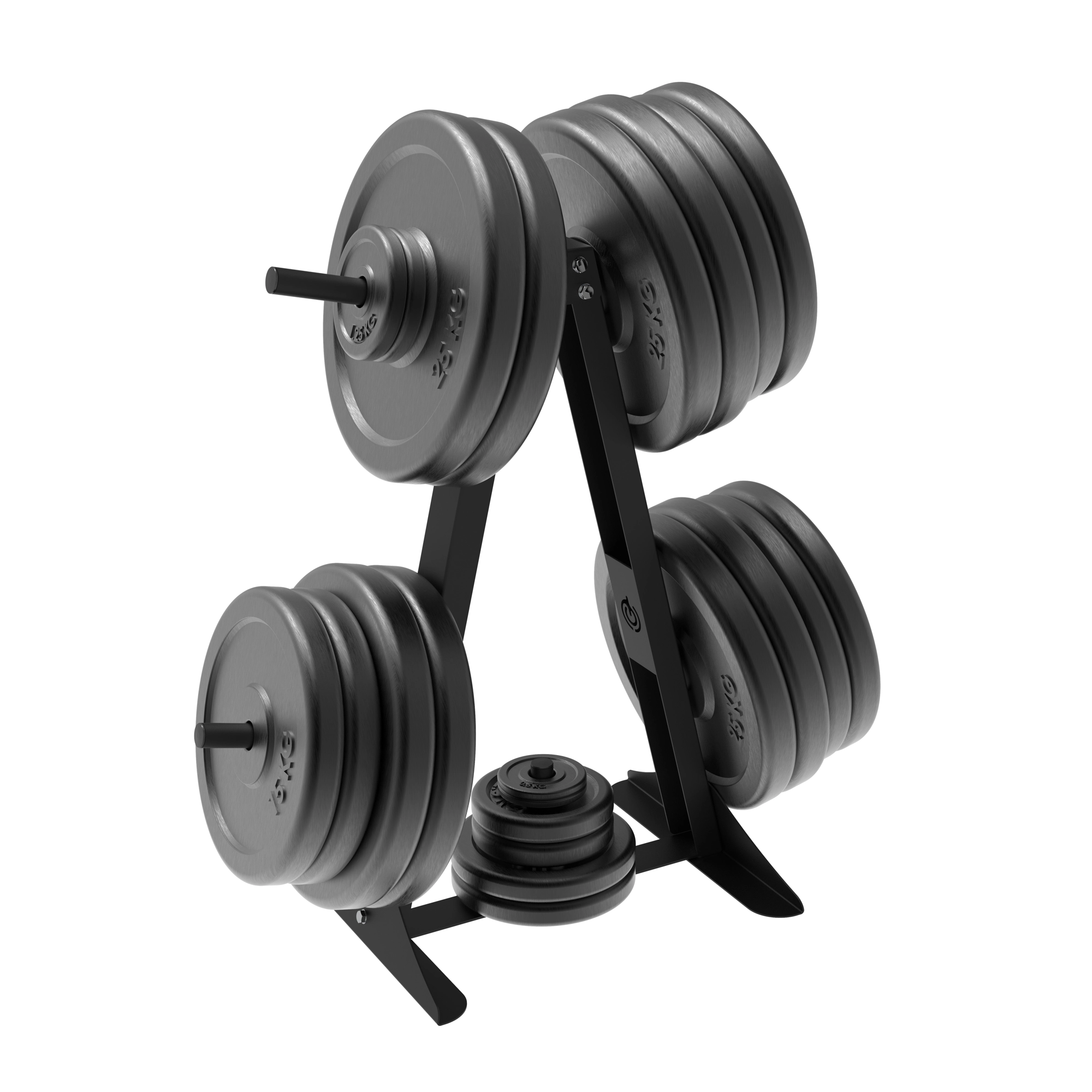 010Fitness Durable 1-Inch Standard Weight Plate Stand for 25mm Plates - Image 4