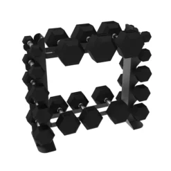 Alternative view of 010Fitness Compact Dumbbell Rack – Space-Saving Free Weight Stand for Home Gyms