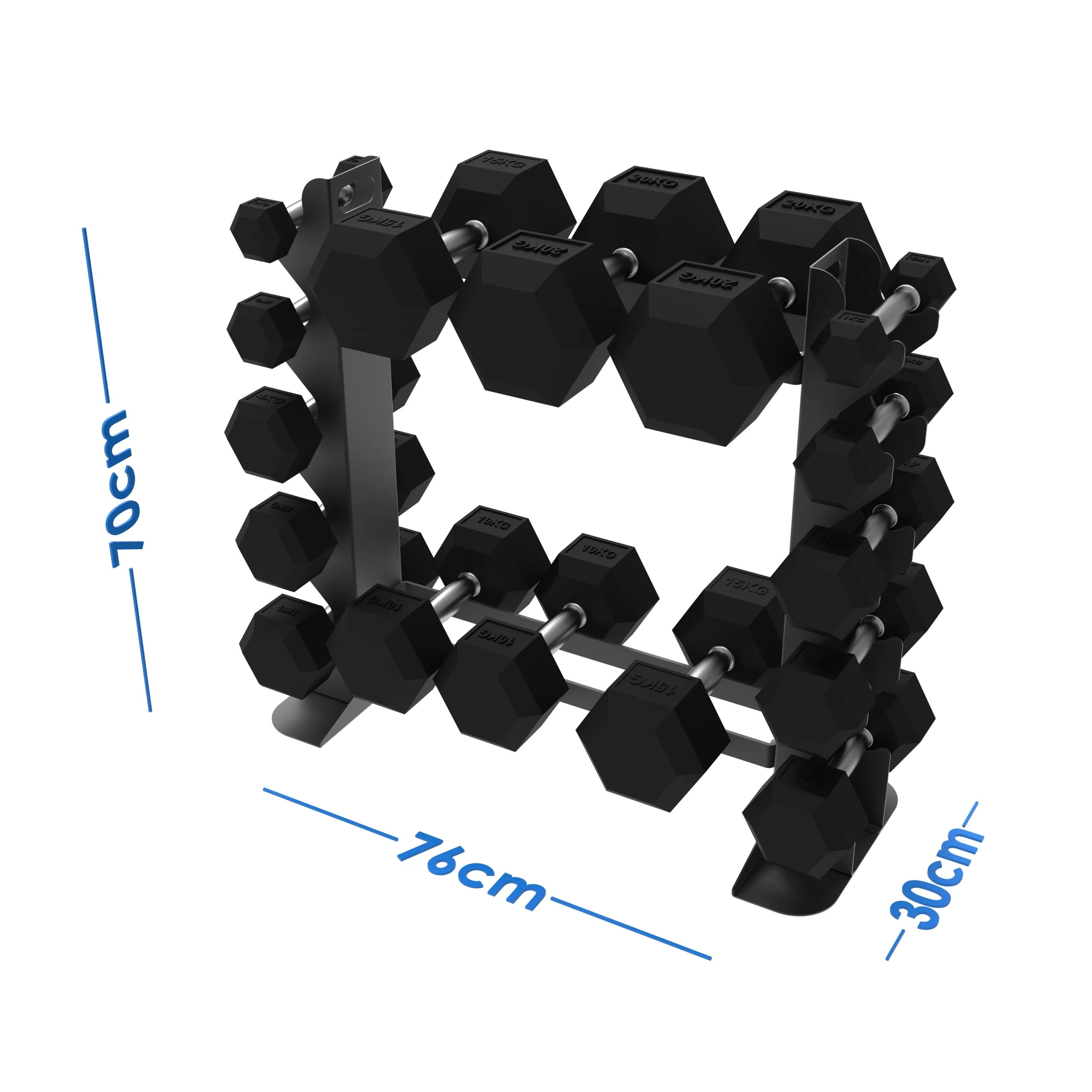010Fitness Compact Dumbbell Rack – Space-Saving Free Weight Stand for Home Gyms - Image 5