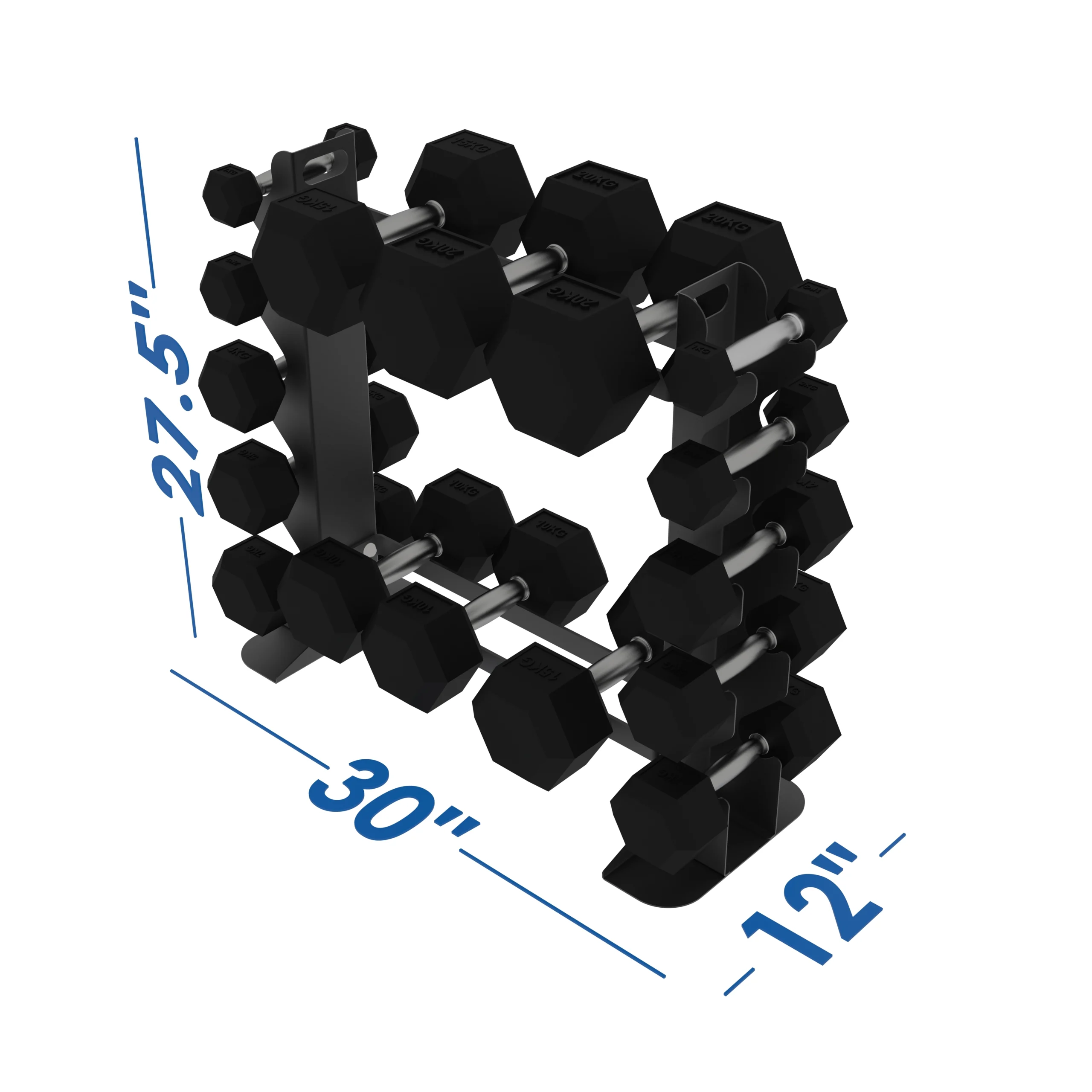 010Fitness Compact Dumbbell Rack – Space-Saving Free Weight Stand for Home Gyms - Image 4