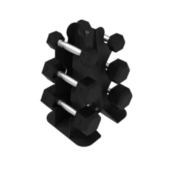 Alternative view of 010Fitness Dumbbell Stand A-Frame Dumbbell Rack-3 Tier