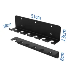 Alternative view of 010Fitness 6 Bar Commercial Vertical Hanging Wall Mount Barbell Hooks/ Wall Mounted Barbell Holders