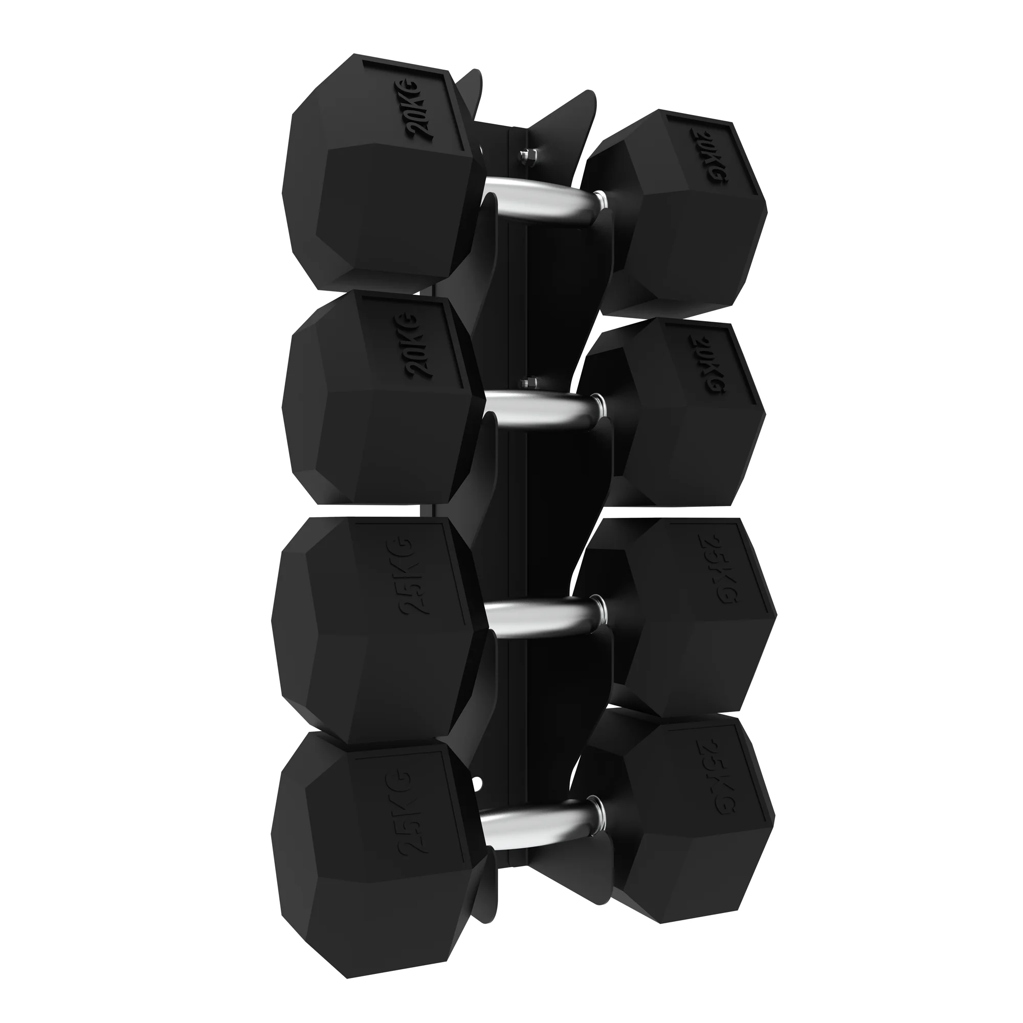 010Fitness 4-Tier Commercial Wall-Mount Dumbbell Rack – Space-Saving Weight Storage Commercial Gyms - Image 6