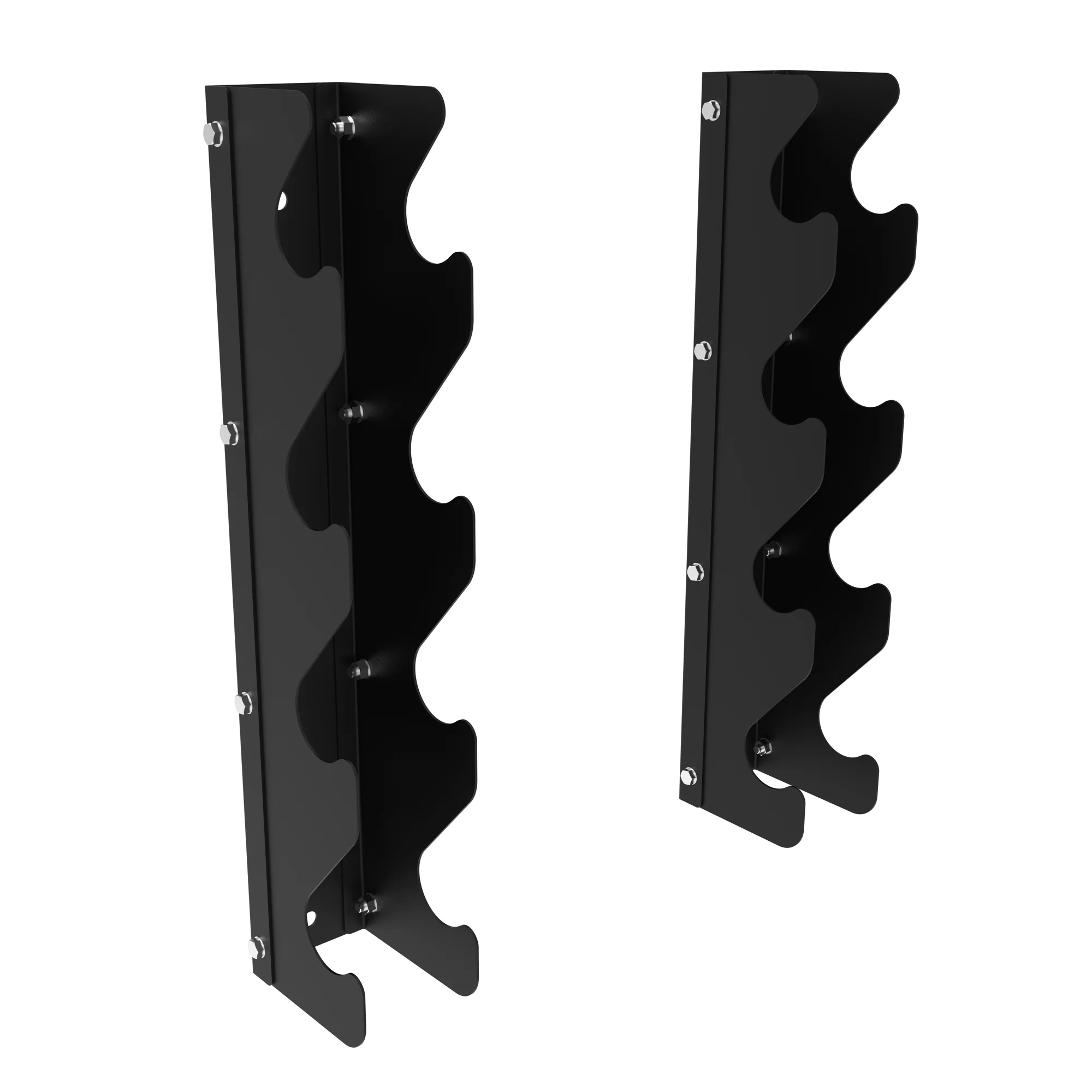 010Fitness 4-Tier Commercial Wall-Mount Dumbbell Rack – Space-Saving Weight Storage Commercial Gyms - Image 5