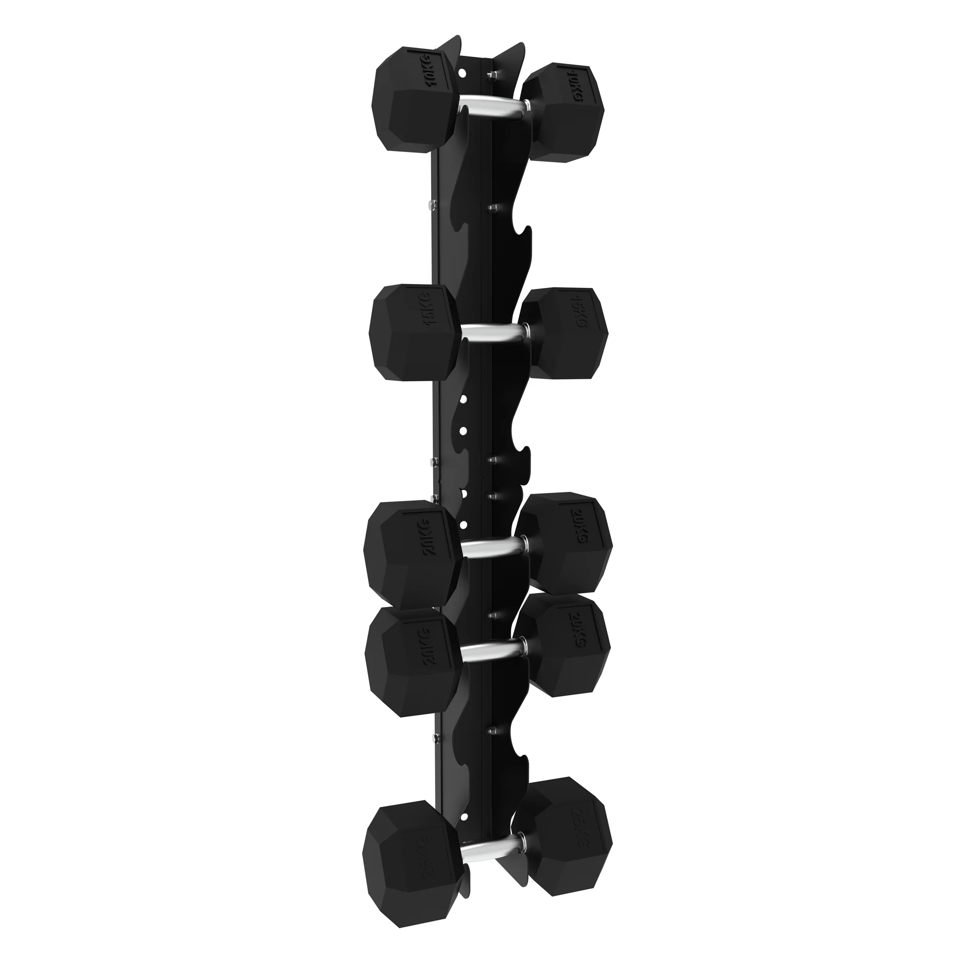 010Fitness 8-Tier Commercial Wall-Mount Dumbbell Rack – Space-Saving Weight Storage Commercial Gyms - Image 5